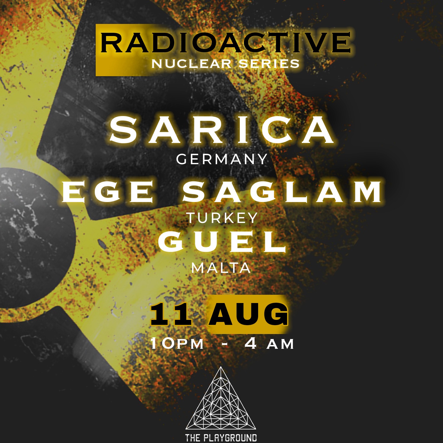 RADIOACTIVE EVENTS - SARICA & EGE SAGLAM poster
