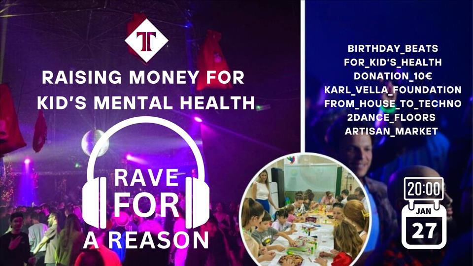 Rave for a Reason - Birthday Beats for Mental Health poster