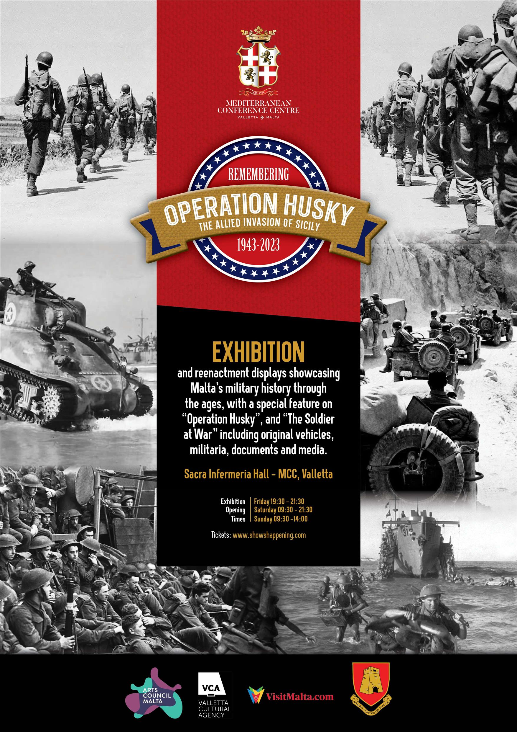Remembering Operation Husky - EXHIBITION poster