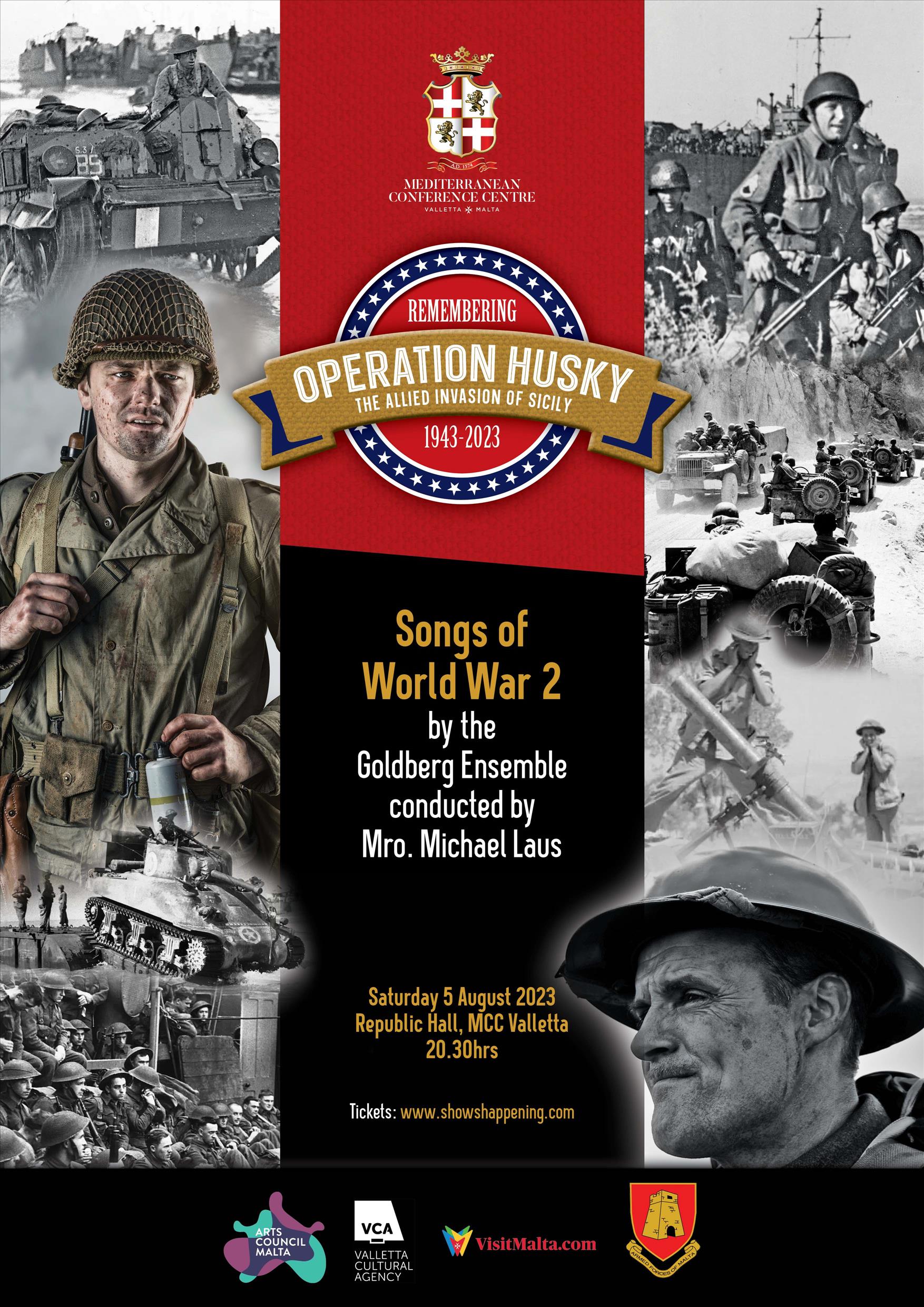 Remembering Operation Husky - Songs of World War II poster