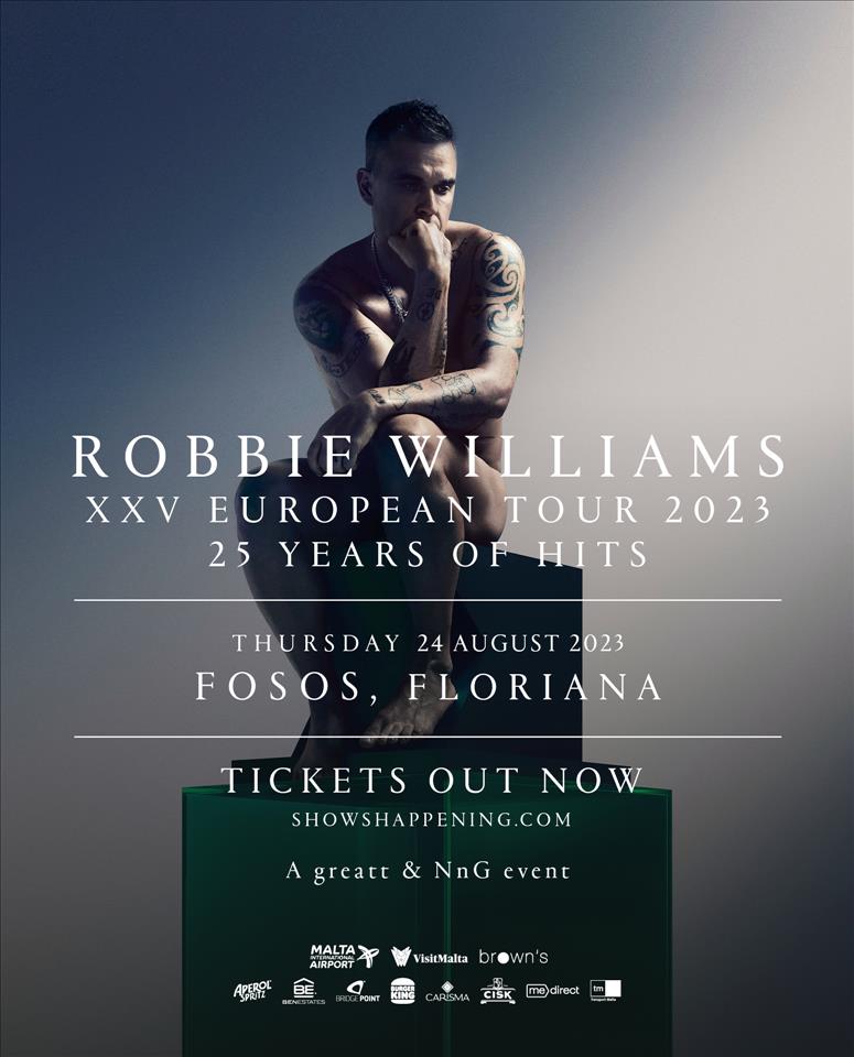 Robbie Williams in Malta poster