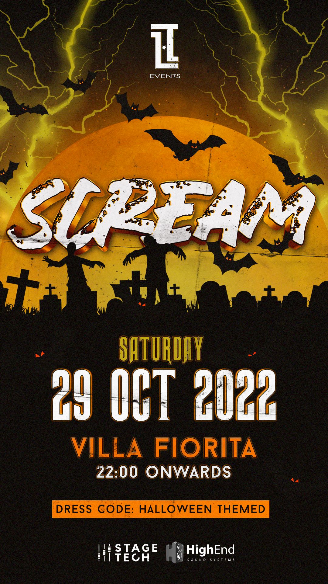 SCREAM - The Spooky Graveyard - poster