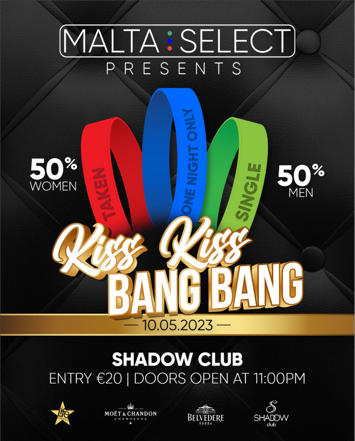 Shadow Club Kiss Kiss Bang Bang poster