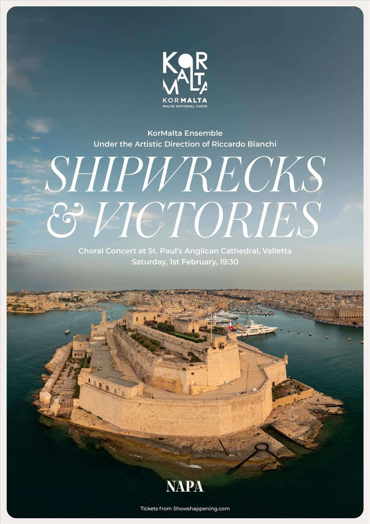 Shipwrecks & Victories by Malta's National Choir poster