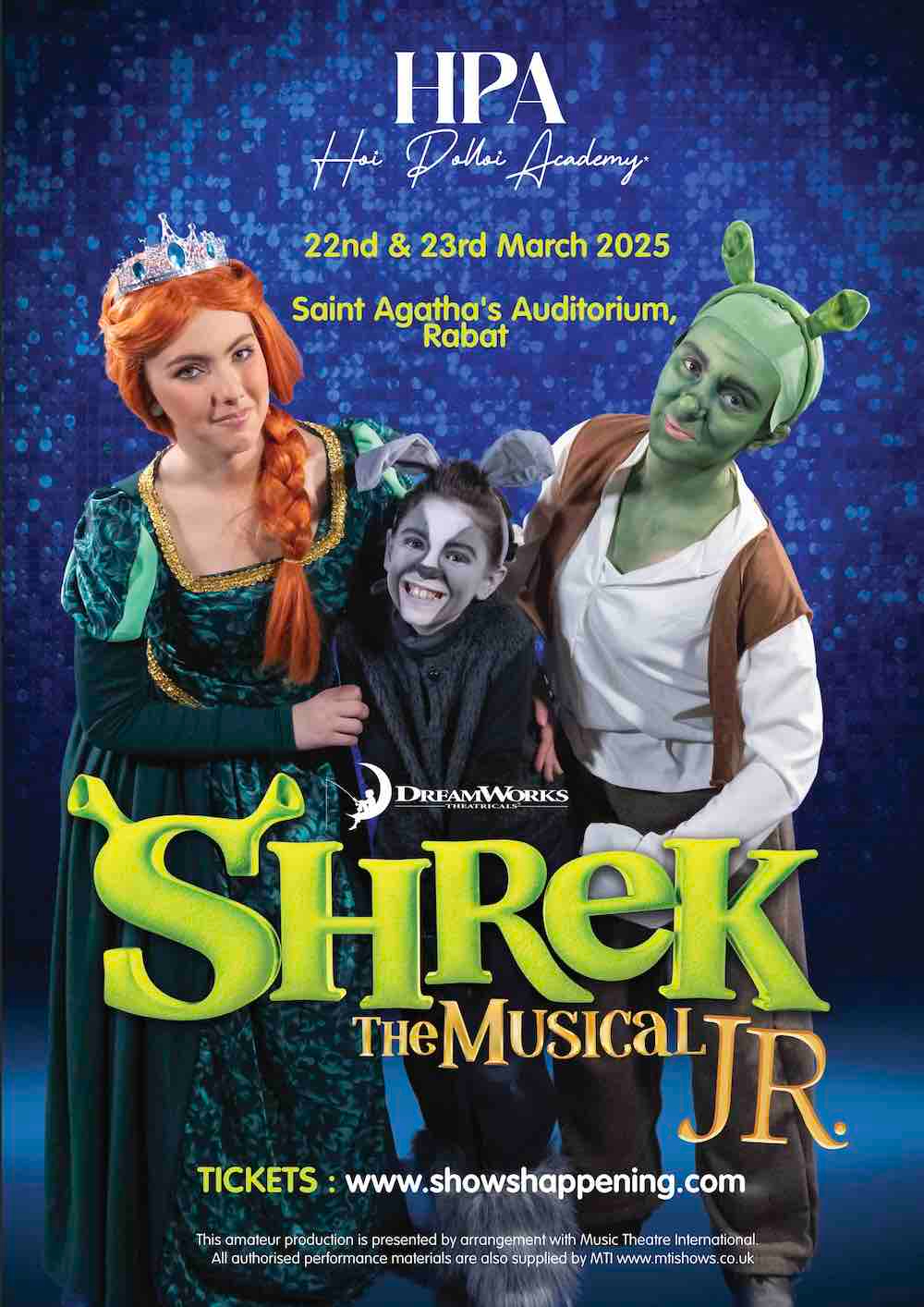 Shrek the Musical JR poster