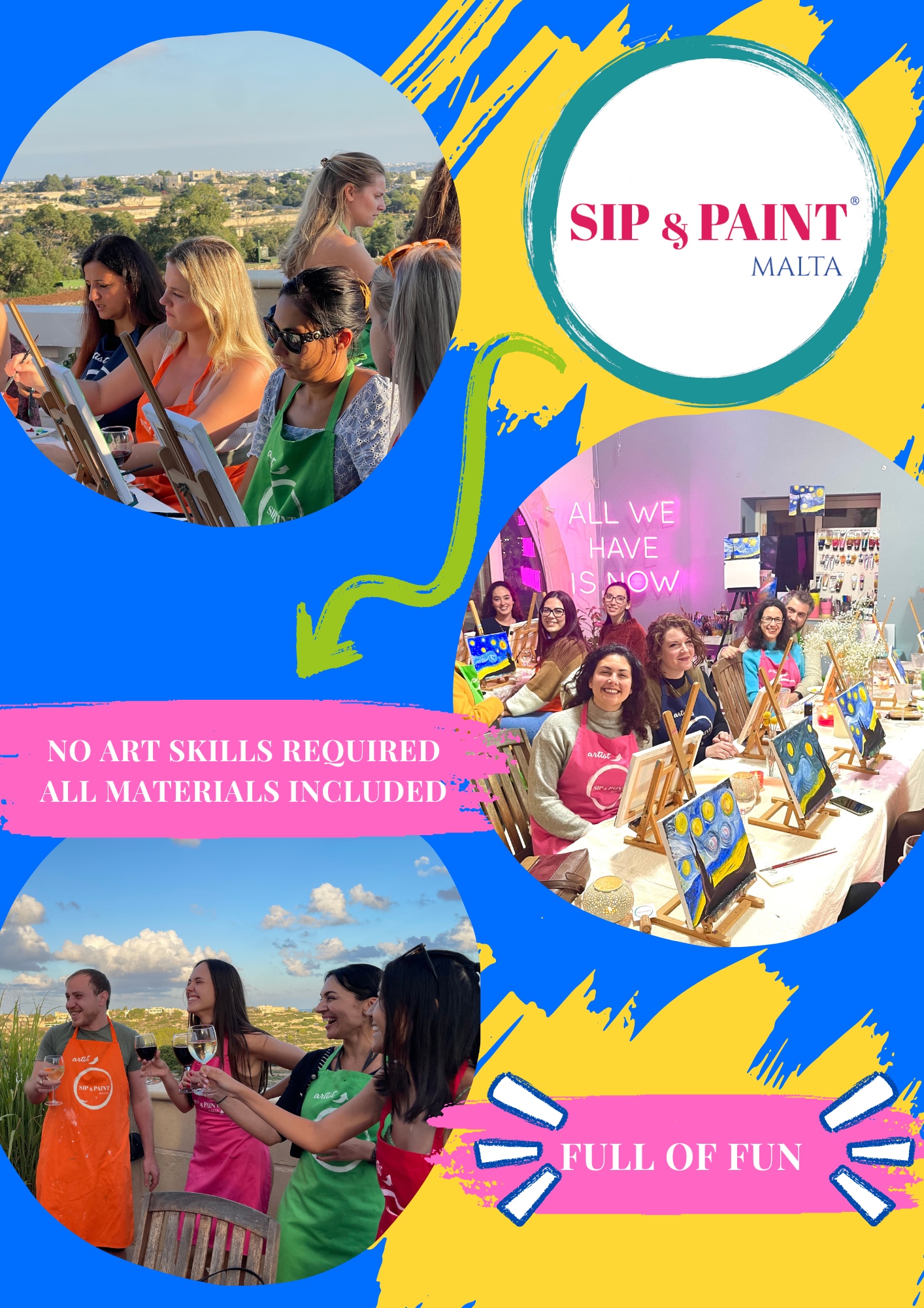Sip & Paint Night poster