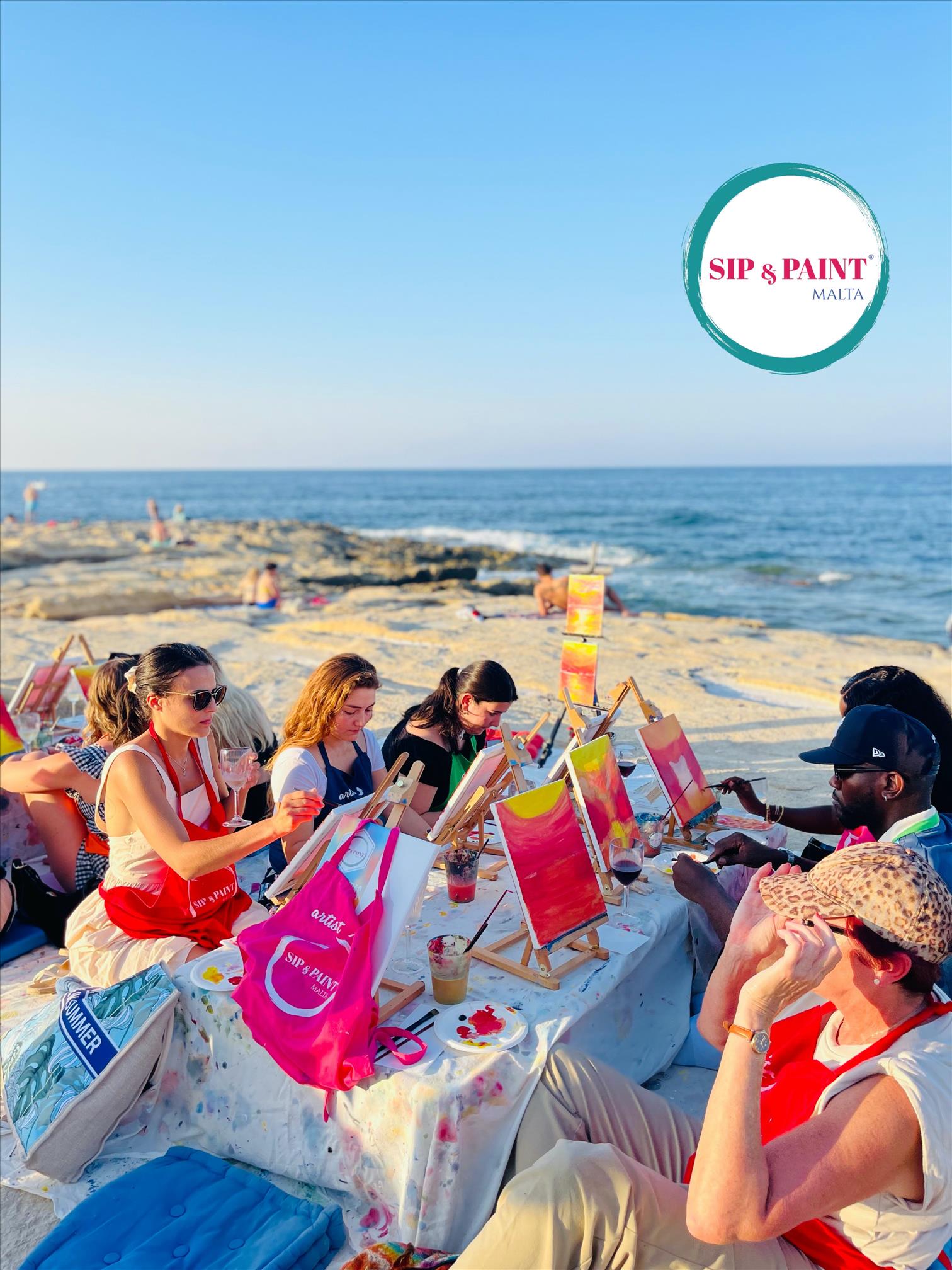 Sliema Picnic- Sip & Paint poster