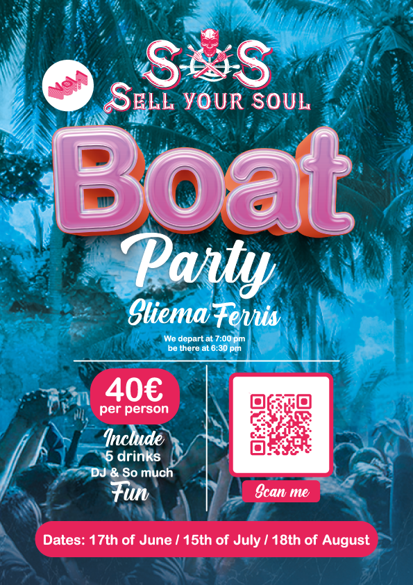 SOS BOAT PARTY poster