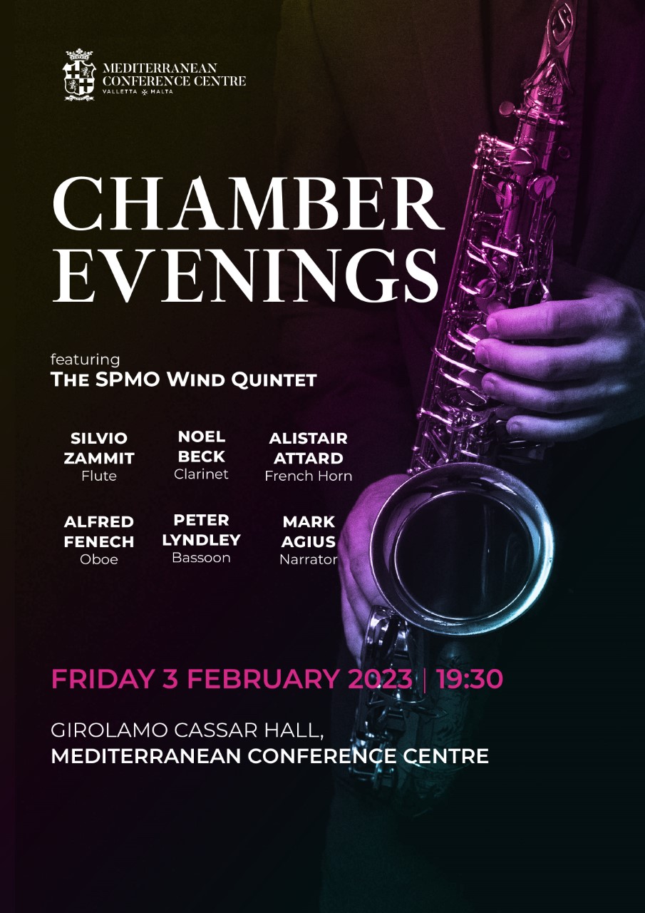 SPMO Chamber Evenings - SPMO Wind Quintet poster
