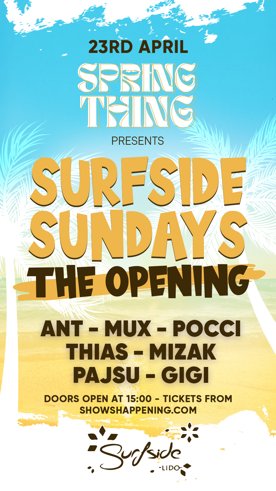 SPRING THING | Surfside Sundays (The Opening) poster