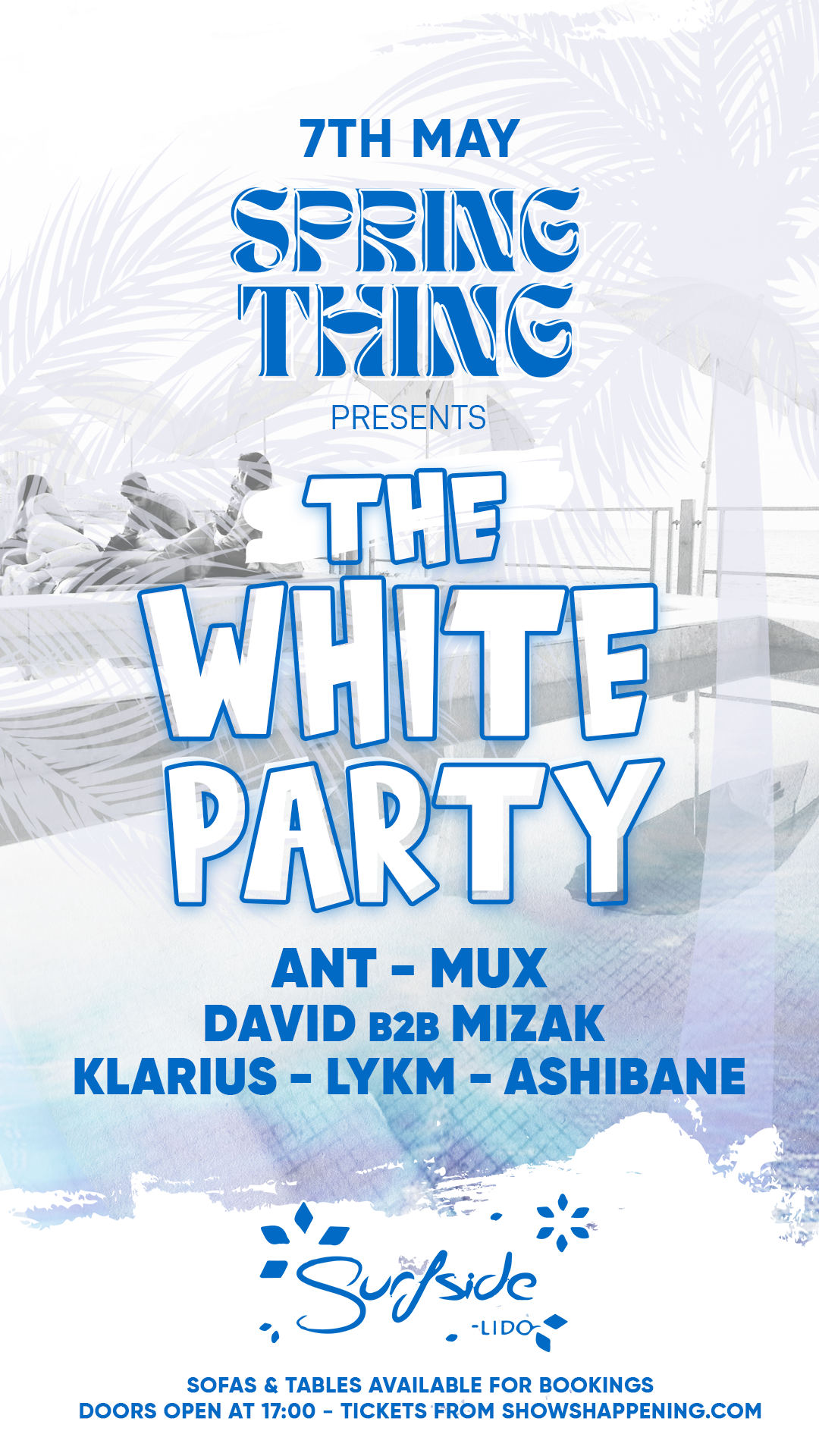 SPRING THING | THE WHITE PARTY | SUNDAYS poster