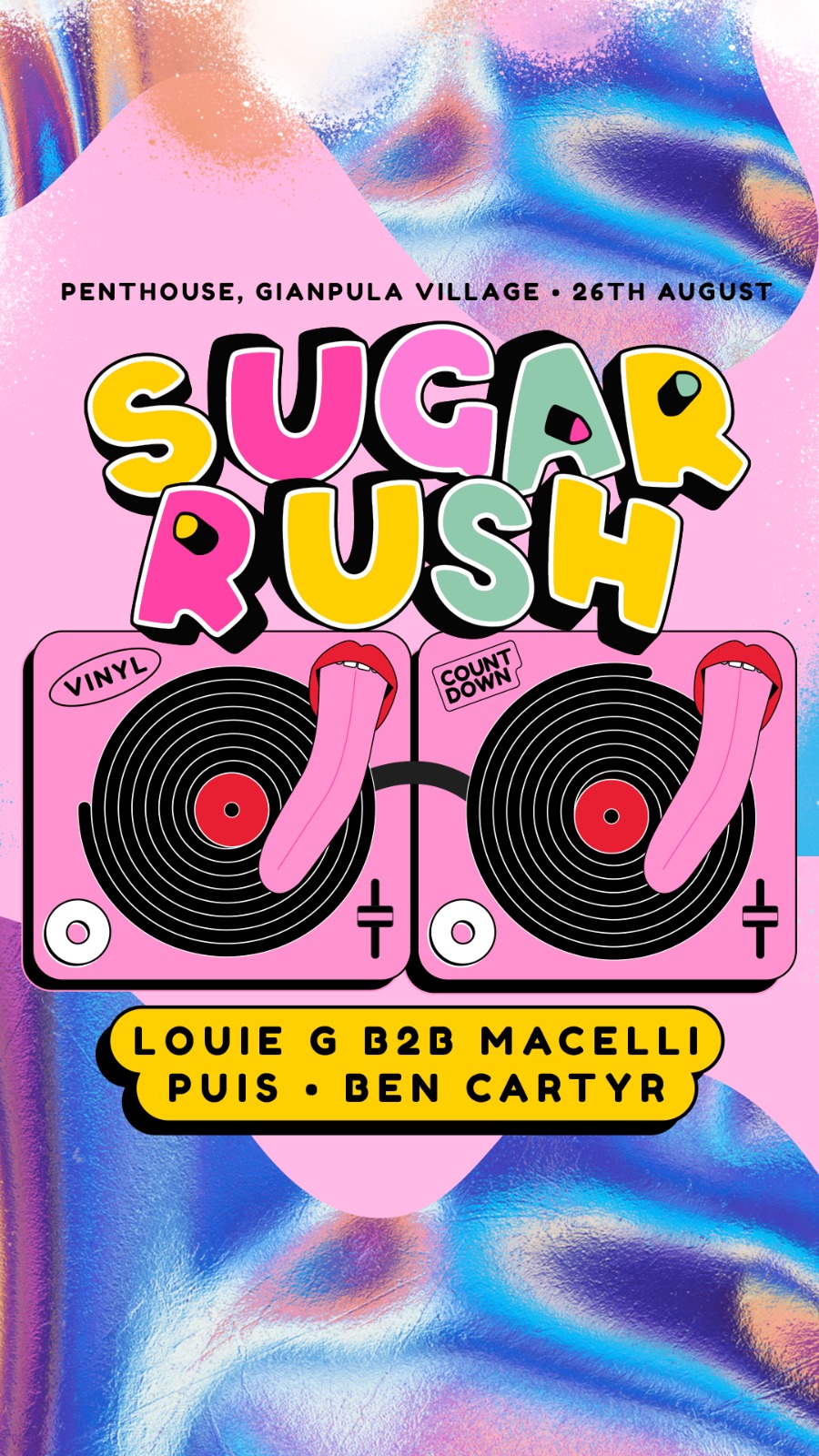 Sugar Rush - The Vinyl Countdown [26th August] poster