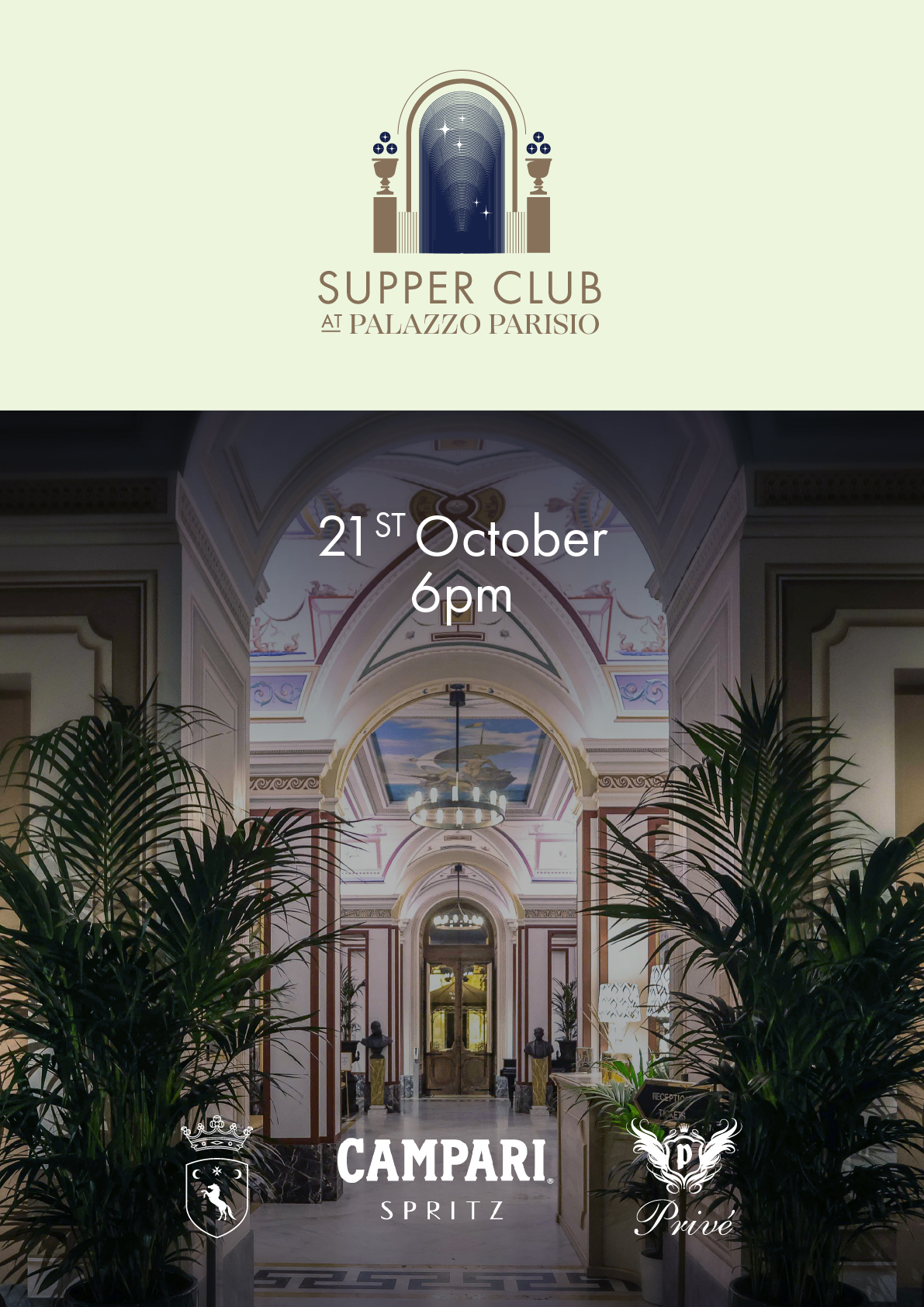 Supper Club at Palazzo Parisio Afterparty poster