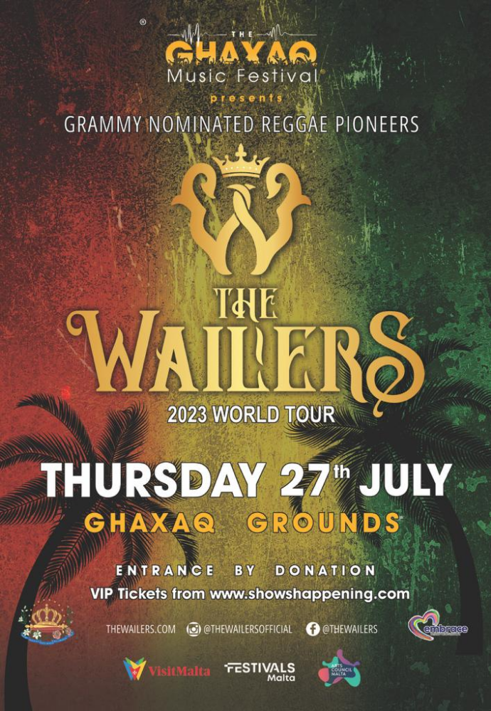 The Wailers - World Tour 2023 poster