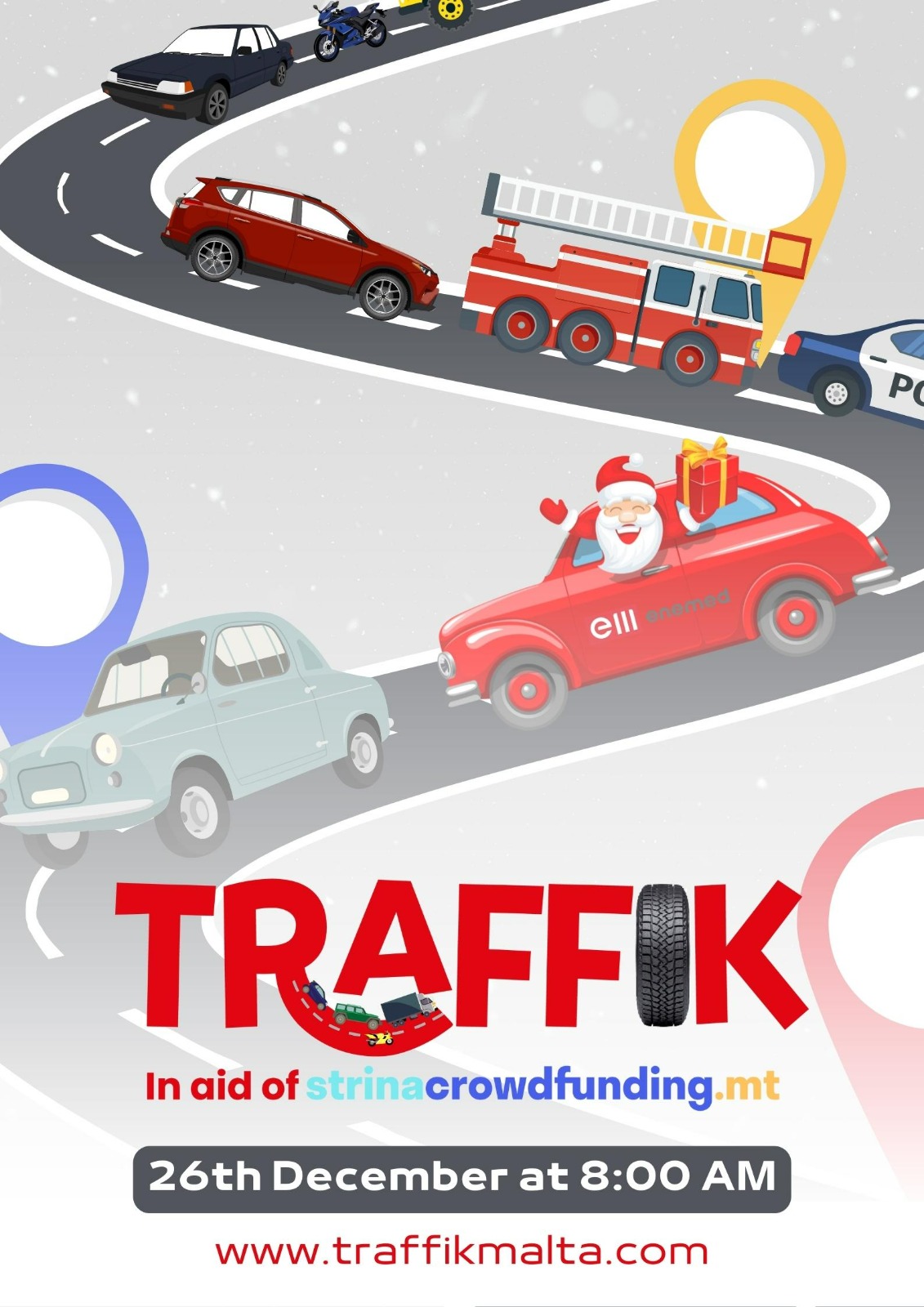 TRAFFIK in aid of strinacrowdfunding.mt poster