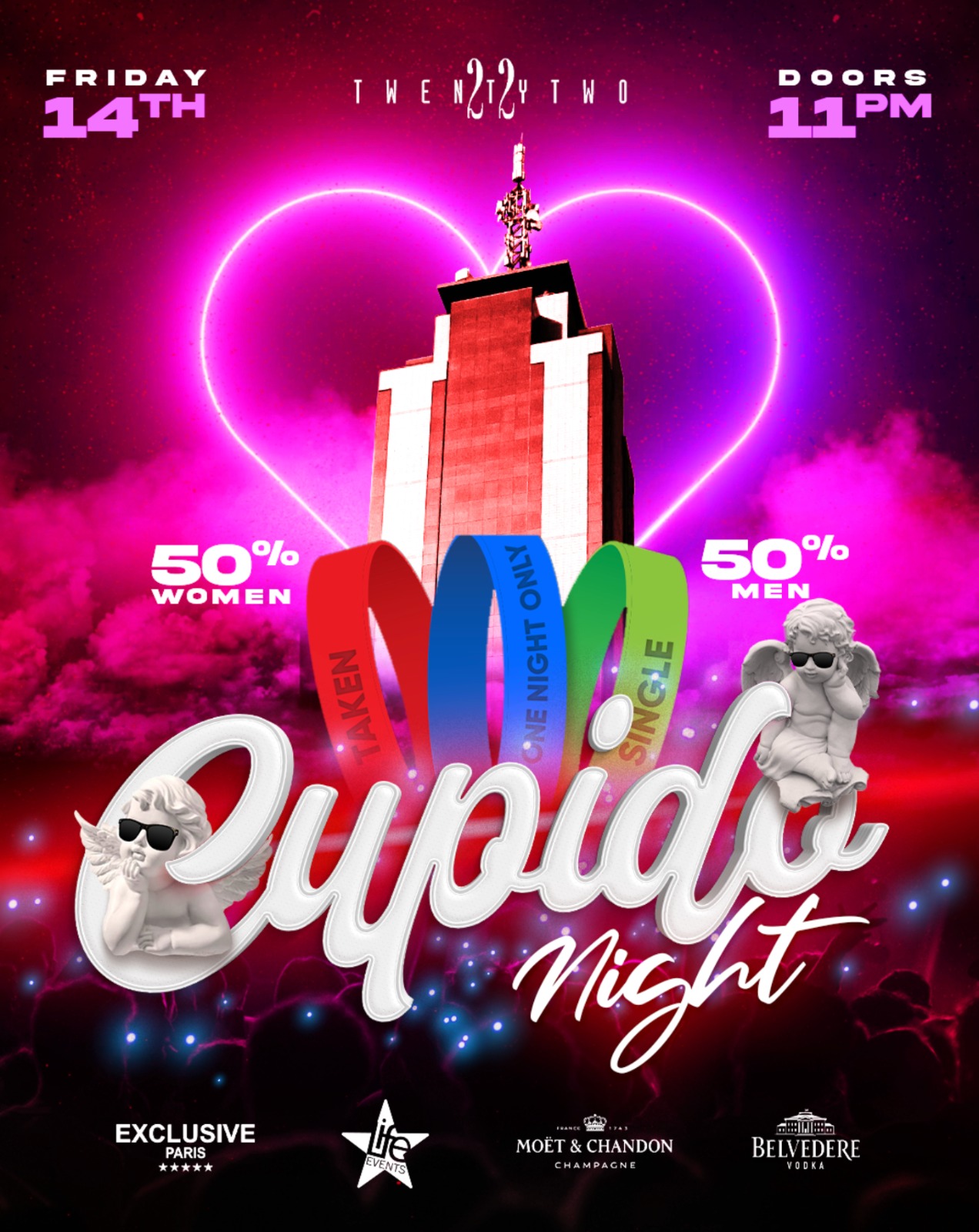 TwentyTwo Cupido Night poster