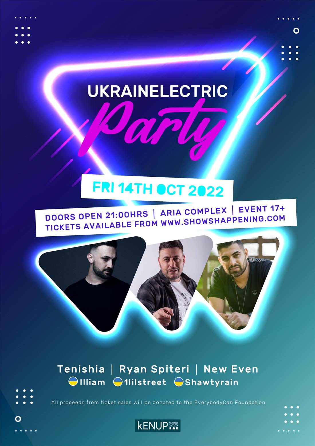 UKRAINELECTRIC PARTY poster