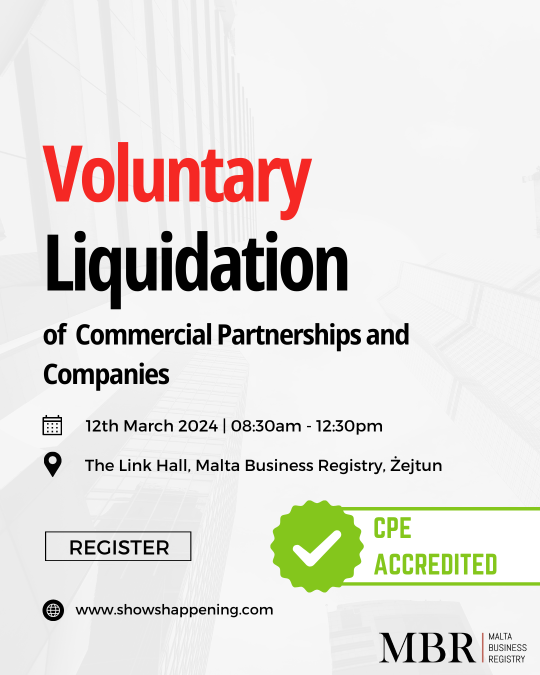 Voluntary Liquidation of Commercial Partnerships and Companies poster