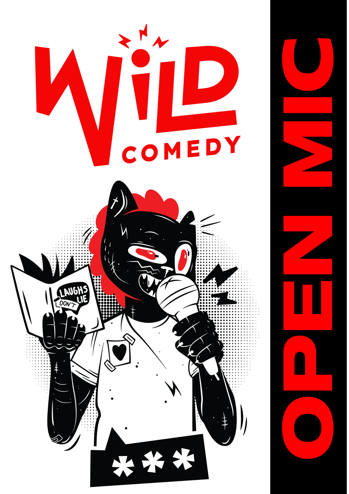 Wild Standup Comedy Open Mic poster