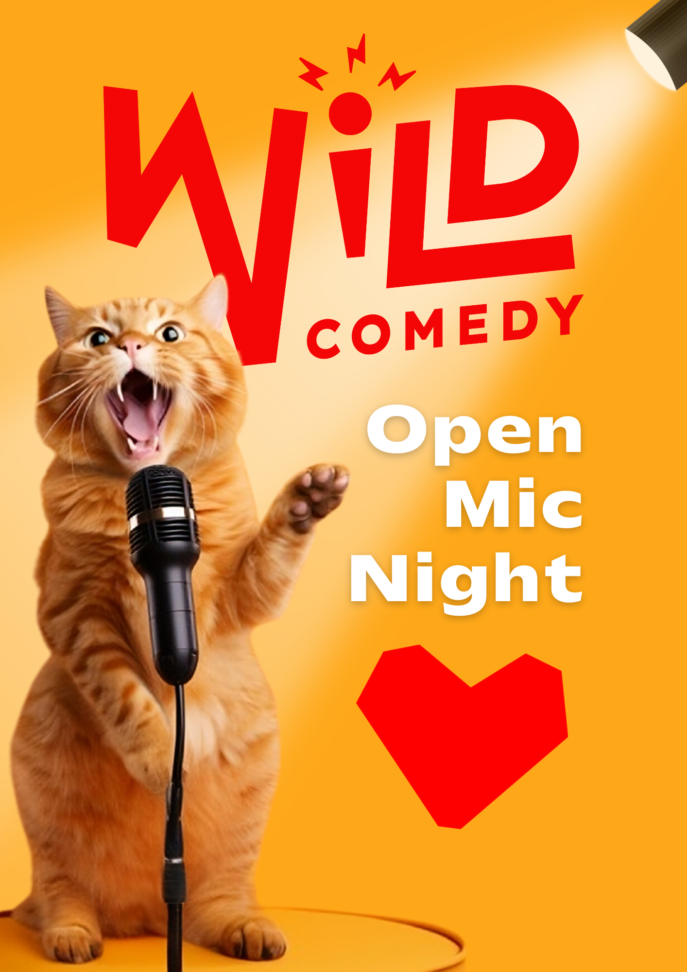 Wild Standup Comedy Open Mic poster