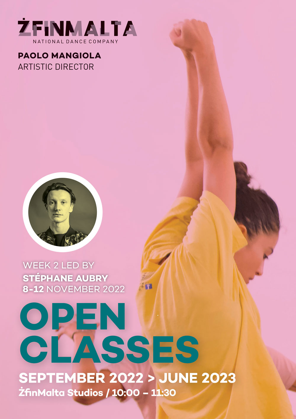 ŻfinMalta Open Classes with Stéphane Aubry poster