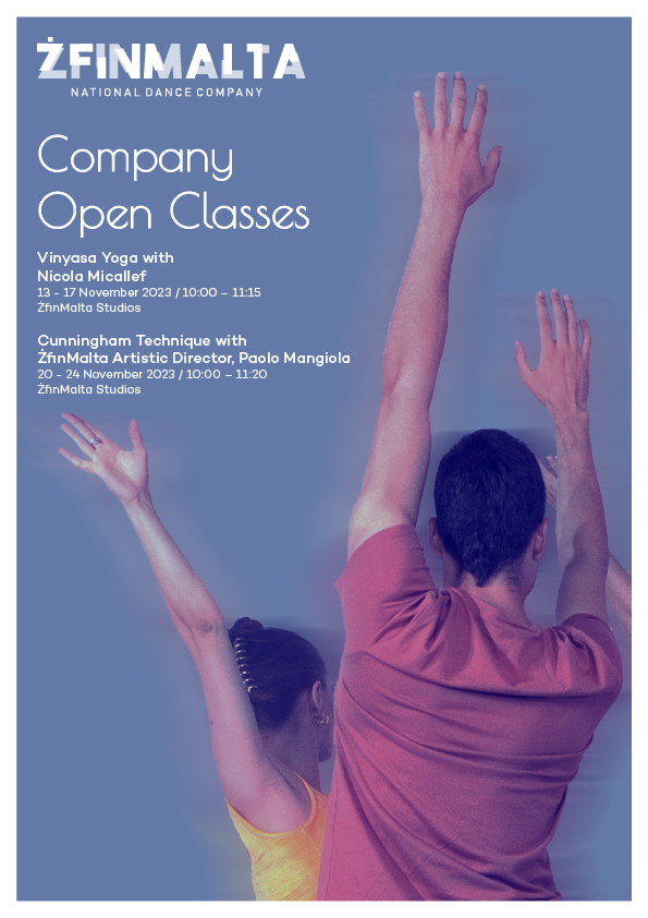 ŻfinMalta's Open Company Classes (Yoga & Cunningham technique) poster
