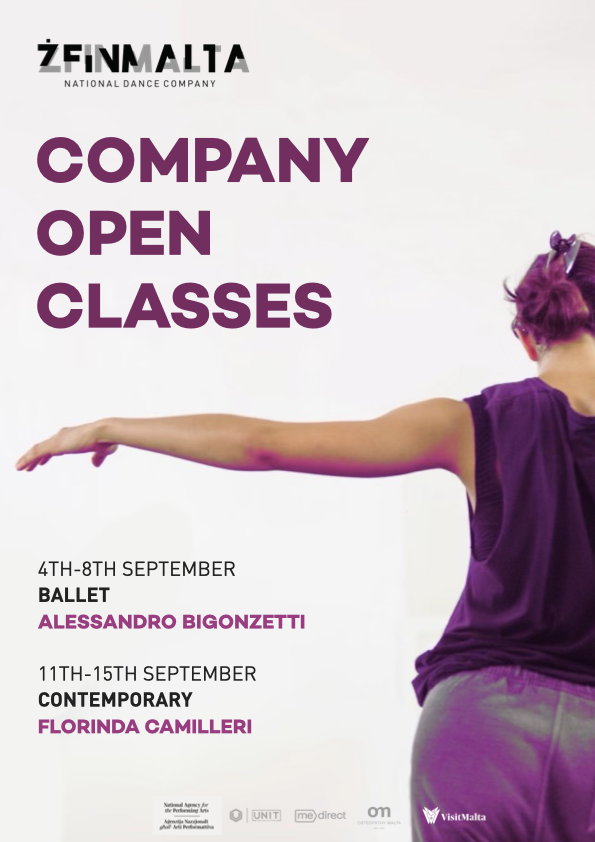 ŻfinMalta's September Company Open Classes poster