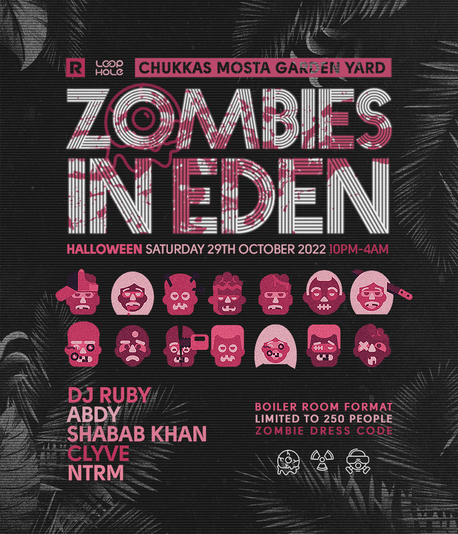 Zombies In Eden : Halloween Saturday at Chukkas Mosta poster