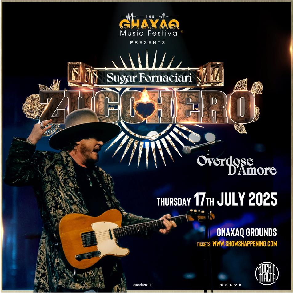 ZUCCHERO - Live in Malta poster