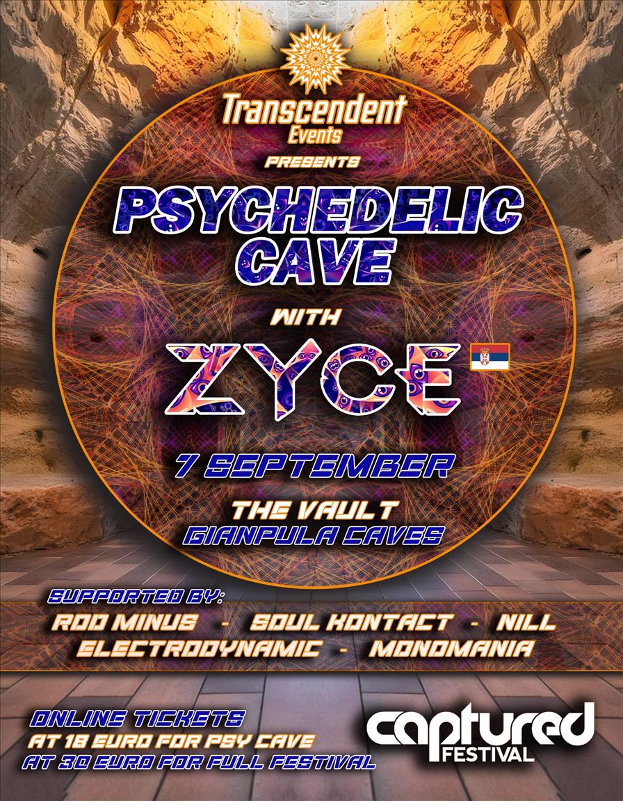 PSYCHEDELIC CAVE WITH ZYCE AT THE VAULT GIANPULA